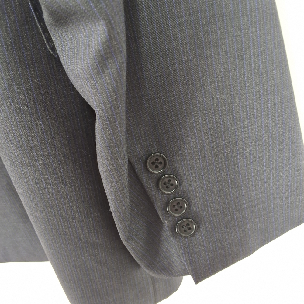 CANALI 37R DARK SUIT JACKET - Picture 6 of 8